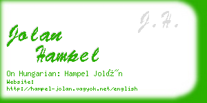 jolan hampel business card